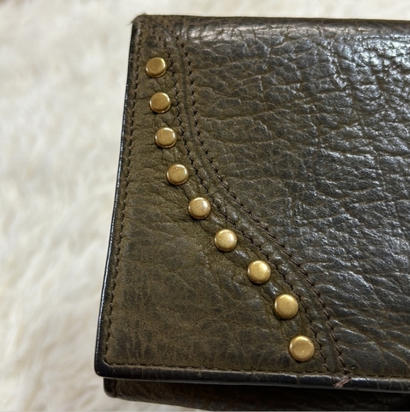Vintage Fendi Wallet Long Khaki Leather Please See Photos - Picture 8 of 9